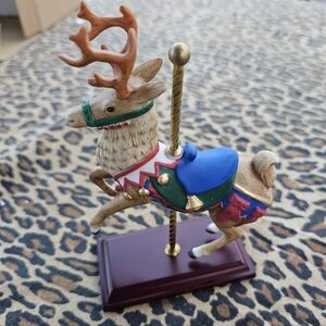 Avon Carousel Animals Collection - Reindeer Collectibles Figurines 1996 Vintage